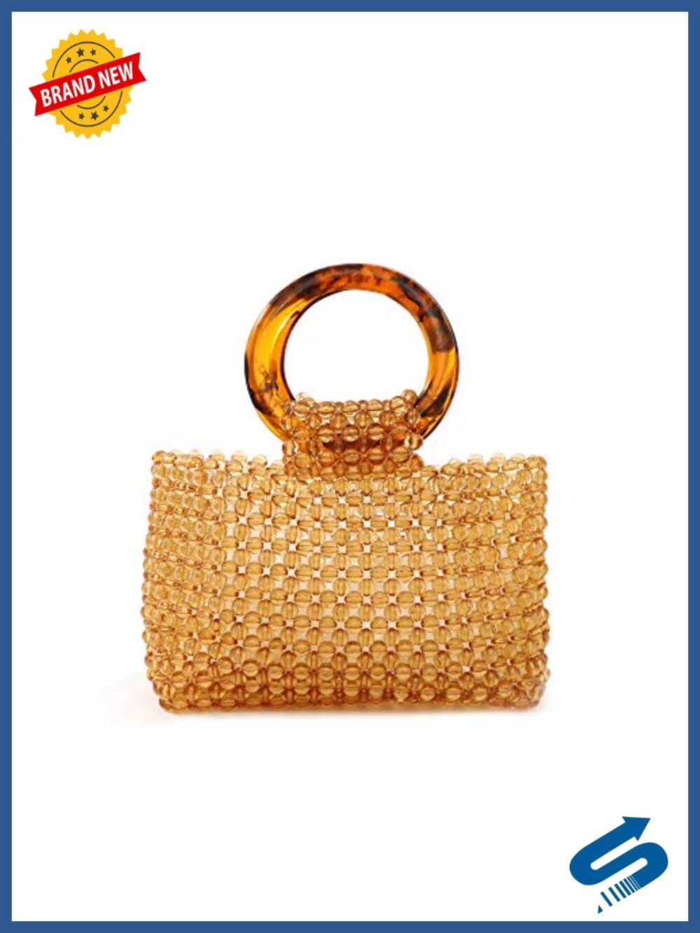Handmade Acrylic Beaded Evening Handbag for Wedding Party